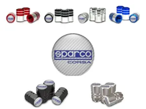 Sparco Couvercles De Valve Vélo Édition Métallique